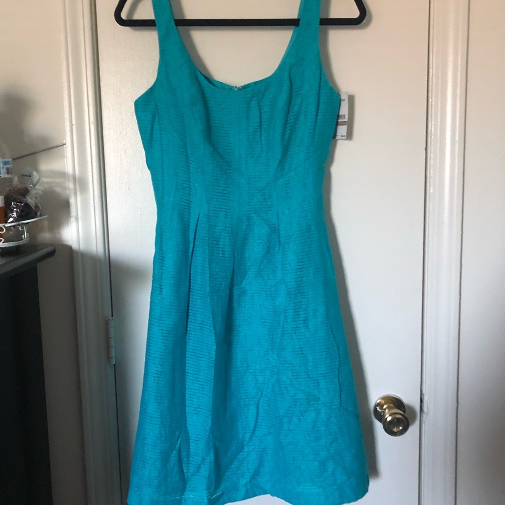 Nine West Teal dress with pockets